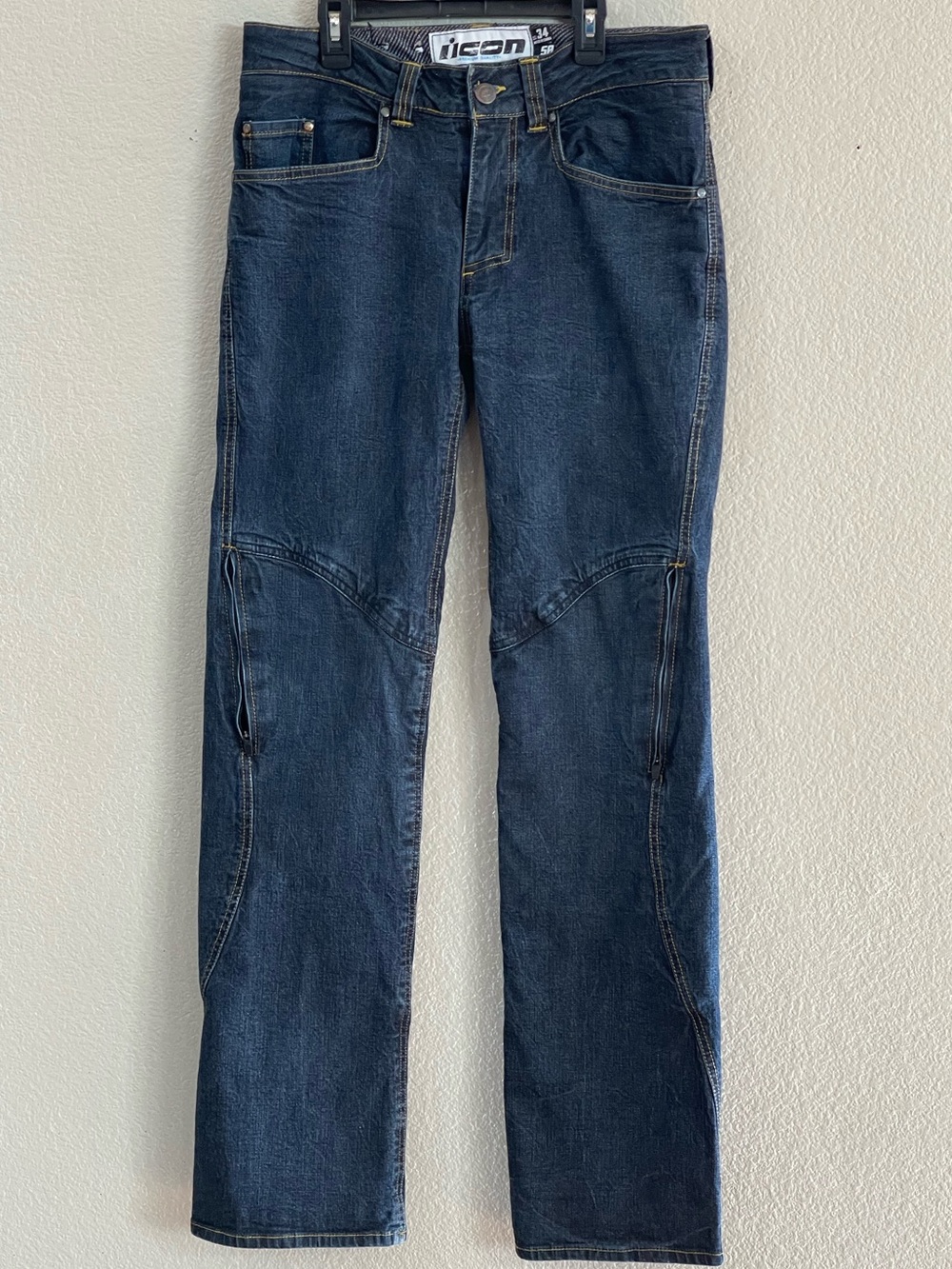 ICON Men's Dark Blue Denim Jeans Size 34x33